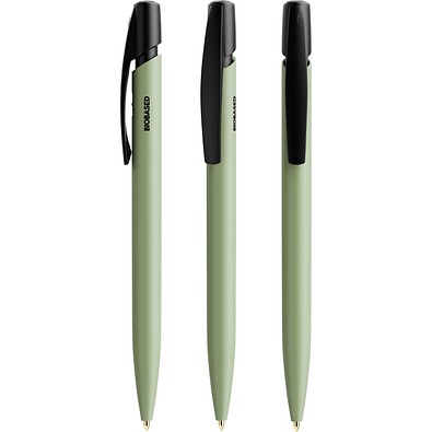BIC® Media Clic BIO Based Kugelschreiber Grün Blaue Tinte