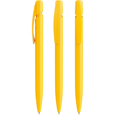 BIC® Media Clic Kugelschreiber Gelb Blaue Tinte