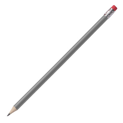 Bleistift mit Radiergummi Hickory, grau
