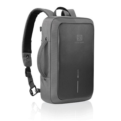 Bobby Bizz 2.0 Anti-Diebstahl Rucksack & Aktentasche, anthrazit, schwarz