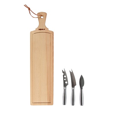 BOSKA Käse-Set Amigo, braun, Stahl