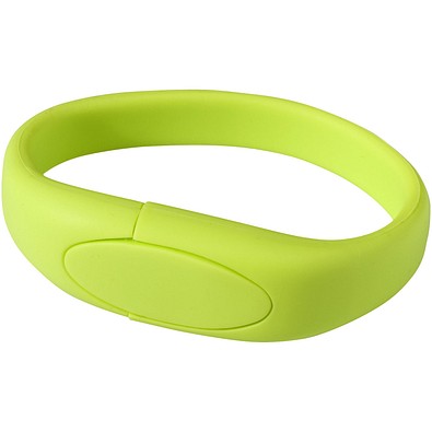 Bracelet USB-Stick, apfelgrün, 16GB