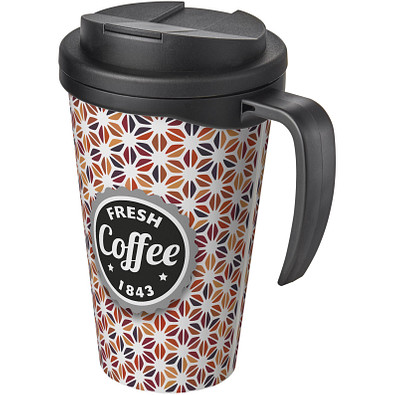 Brite-Ameriano® Grande 350ml Isolierbecher, auslaufsicher, schwarz/glänzend