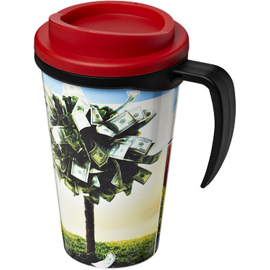 Brite-Americano Grande Isolierbecher, 350 ml, schwarz,rot