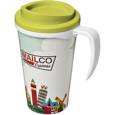 Brite-Americano Grande Isolierbecher, 350 ml, weiss,limone