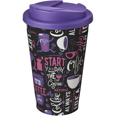 Brite-Americano® 350 ml Isolierbecher mit auslaufsicherem Schraubverschluss, weiss