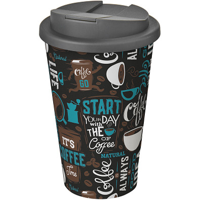 Brite-Americano® 350 ml Isolierbecher mit auslaufsicherem Schraubverschluss, weiss