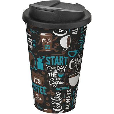 Brite-Americano® 350 ml Isolierbecher mit auslaufsicherem Schraubverschluss, weiss