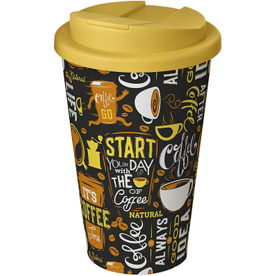 Brite-Americano® 350 ml Isolierbecher mit auslaufsicherem Schraubverschluss, weiss