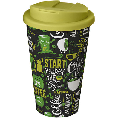 Brite-Americano® 350 ml Isolierbecher mit auslaufsicherem Schraubverschluss, weiss
