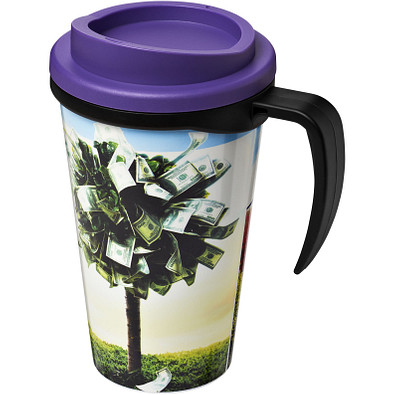 Brite-Americano Grande Isolierbecher, 350 ml, schwarz,lila