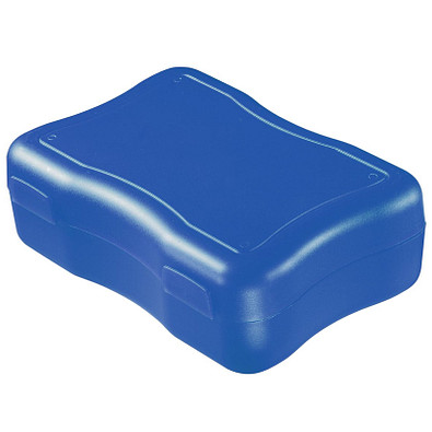Brotzeitdose Wave, 17,8 x 12,2 cm, groß, standard-blau PP