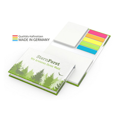 Geiger-Notes Brüssel White Haftnotizen Recycling-Haftpapier inkl. Druck, Bookcover