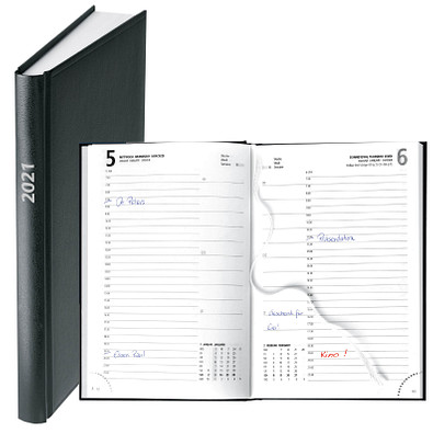 geiger notes Buchkalender Basic 2021, schwarz geiger notes Buchkalender Basic 2021, schwarz