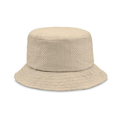 Bucket Hut Papierstroh BILGOLA+, Beige