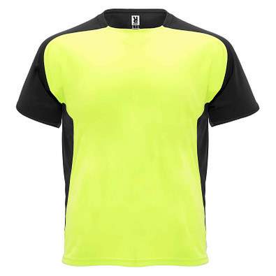 Bugatti Sport T-Shirt für Kinder, Fluor Yellow / schwarz, 4