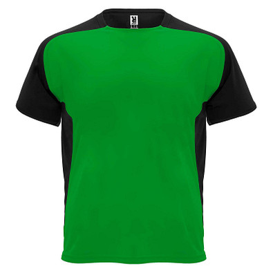 Bugatti T-Shirt Unisex aus recyceltem Material, farngrün / schwarz, S