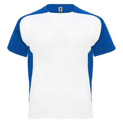 Bugatti T-Shirt Unisex aus recyceltem Material, weiß / royalblau, 2XL