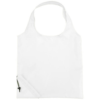 Bungalow faltbare Polyester Einkaufstasche, weiss