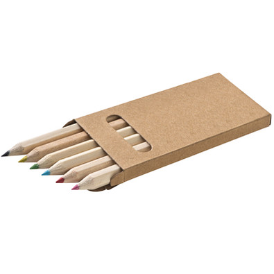 Buntstifte 6-teilig, natur