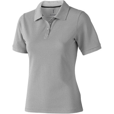 ELEVATE Damen Poloshirt Calgary, grau meliert, XXL
