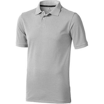 ELEVATE Herren Poloshirt Calgary, grau meliert, S
