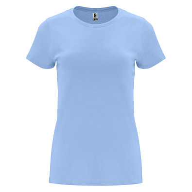 Capri T-Shirt für Damen, himmelblau, 3XL