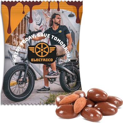ChoViva Dragierte Mandeln, 10 g, Verbundfolie weiß, inkl. Druck