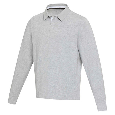 Clyde Rugby Polo Sweatshirt Unisex, heather grau, S