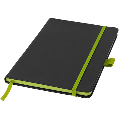 Color Edge Notizbuch, DIN A5, liniert, schwarz/limone