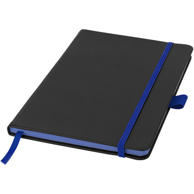 Color Edge Notizbuch, DIN A5, liniert, schwarz/royalblau