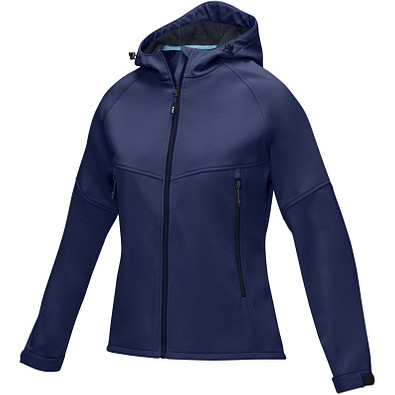 Coltan Softshelljacke aus recyceltem Material für Damen, navy, S