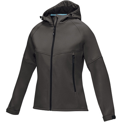 Coltan Softshelljacke aus recyceltem Material für Damen, storm grey, XXL