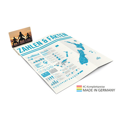 Geiger-Notes Concept-Card Faltplan Large green+blue 30, inkl. Druck