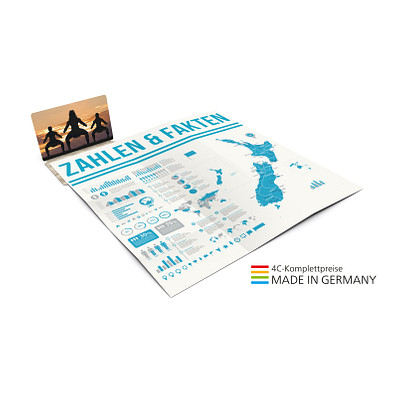 Geiger-Notes Concept-Card Faltplan Small green+blue 30, inkl. Druck