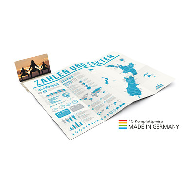 Geiger-Notes Concept-Card Faltplan Small Recycling-Inhaltspapier 40 Offset, inkl. Druck