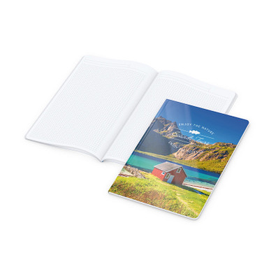 Geiger-Notes Notizbuch Copy-Book White A4 Bestseller, inkl. Digitaldruck auf Einband, gloss