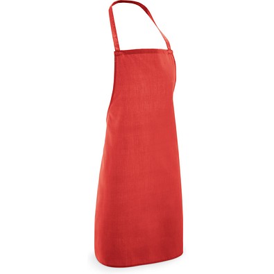 CURRY. Schürze aus Baumwolle und Polyester (180 g/m²), Rot