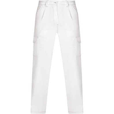 Daily Stretch Arbeitshose aus 250 g/m2 Elasthan, weiss, 44