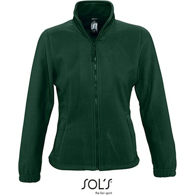 Damen Fleecejacke North, L, Fir Green