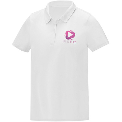 Deimos Poloshirt cool fit mit Kurzärmeln für Damen, weiß, XL