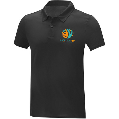 Deimos Poloshirt cool fit mit Kurzärmeln für Herren, schwarz, M