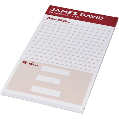 Desk-Mate® 1/3 A4 Notizblock, 25 Blatt, weiß