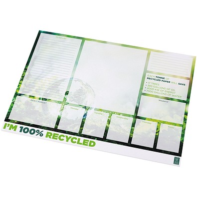 Desk-Mate® A2 recycelter Notizblock, weiss, 50 pages