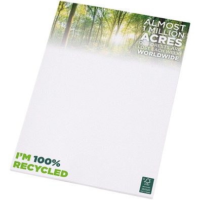 Desk-Mate® A4 recycelter Notizblock, weiss, 25 pages