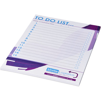 Desk-Mate® A5 Notizblock, 50 Blatt, weiß
