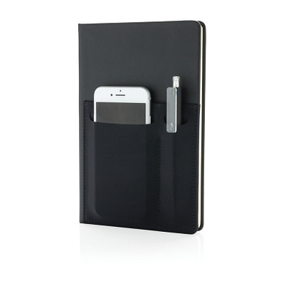 XD COLLECTION Notizbuch Deluxe DIN A5 mit Fächern, schwarz