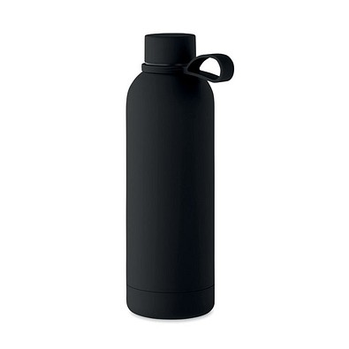 Doppelwandige Flasche 500 ml EMERALD, Schwarz