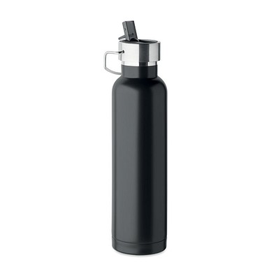 Doppelwandige Flasche 660 ml RIFLOW, Schwarz