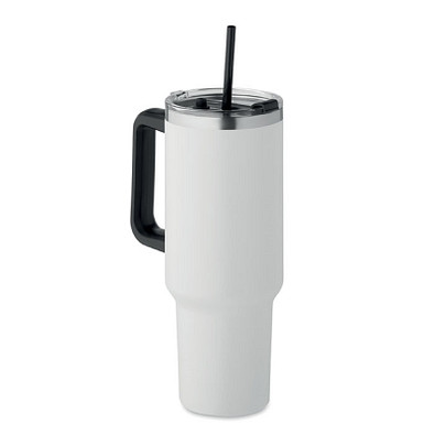 Doppelwandiger Trinkbecher SUMA, Weiß